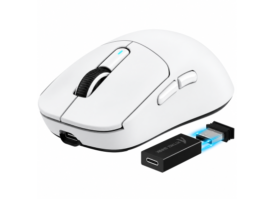 ATTACK SHARK X3 PRO Tri-Mode 8K Wireless Gaming Mouse White